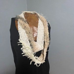 Cream Infinity Scarf